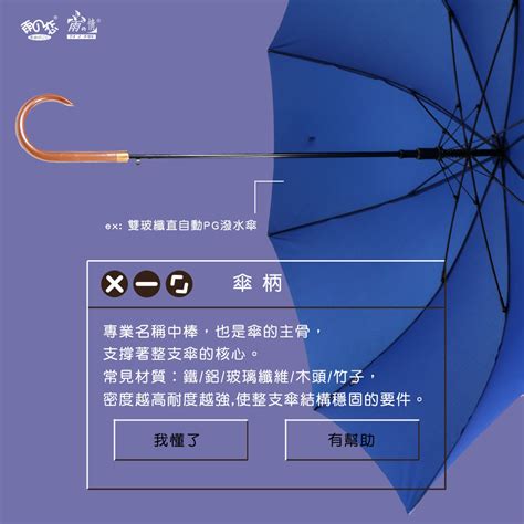 雨傘顏色選擇|五大雨傘種類介紹,認識傘的基本結構,一次成為雨傘專。